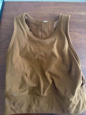 lululemon athletica Brown Cropped Athletic Tank
